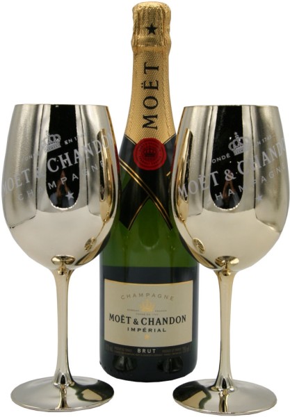 Moet &amp; Chandon Champagner Gold Set