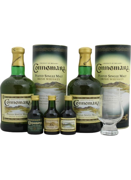 Connemara Family 2x0,7 Liter + 3x 0,05 Liter + 1 Glas