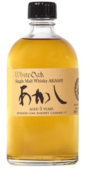 Akashi Whisky White Oak 5 Jahre 0,5 Liter
