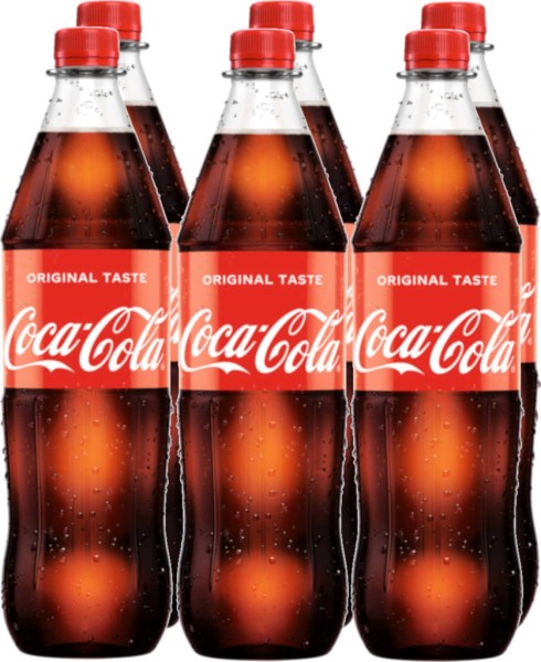 Coca Cola PET 1l im 6er Set