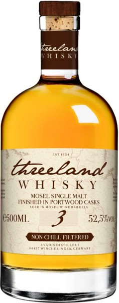 Threeland Whisky 3 Jahre Portwood Finish 0,5l