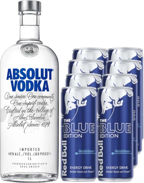 Absolut Vodka-Bull Blue Package