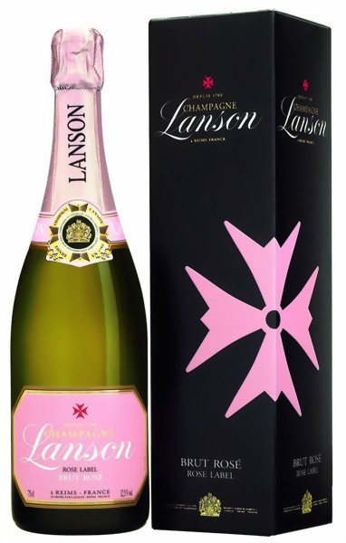 Lanson Champagner Rosé Label 0,75 Liter in Geschenkhülle