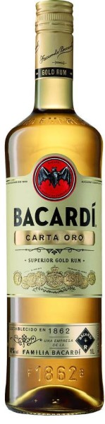 Bacardi Rum Carta Oro 1 l
