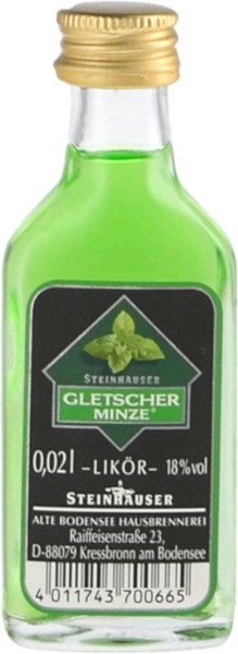 Gletscherminze Likör Mini 0,02 Liter