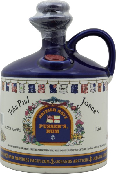Pussers British Navy Rum 1 Liter John Paul Jones Flagons