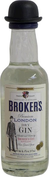 Brokers Gin 40% Mini 0,05 Liter