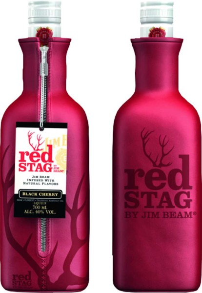 Jim Beam Red Stag 0,7 l mit Flaschenkühler