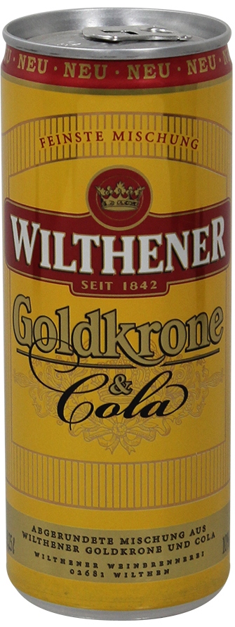 Wilthener Goldkrone & Cola 0,25 Liter Dose