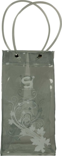 Si Soave Ice Bag Transparente Tasche für eine Flasche - mit Eis befüllbar
