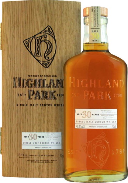Highland Park Whisky 30 Jahre 0,7 Liter in der Holzkiste