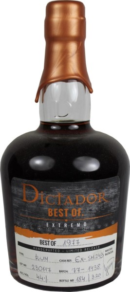 Dictador Rum Extremo Best of 1977 0,7l