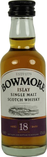 Bowmore Whisky 18 Jahre Mini 0,05 Liter