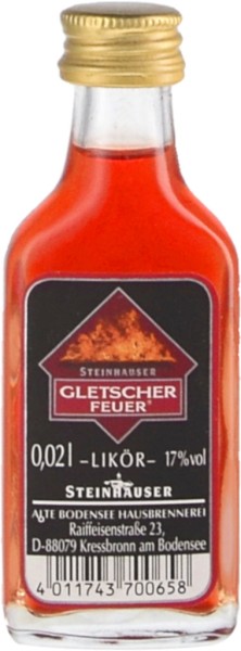 Gletscherfeuer Likör Mini 0,02 Liter