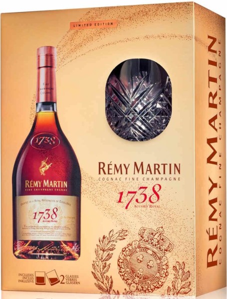 Remy Martin 1738 Accord Royal 0,7 Liter mit Glas