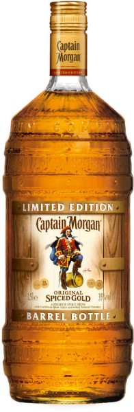 Captain Morgan Spiced Gold Barrel Bottle 1,5 l