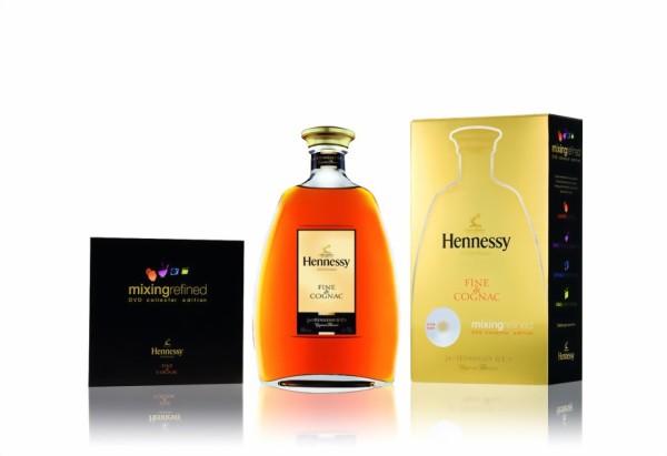 Hennessy Fine de Cognac in Geschenkpackung Mixing-DVD