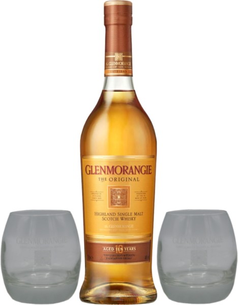 Glenmorangie Whisky The Original 0,7l mit 2 Tumblern