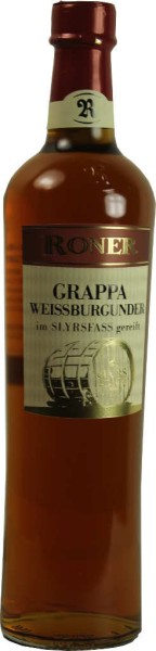 Roner Grappa Weissburgunder gealtert im Slyrsfass 0,7 Liter