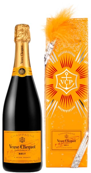 Veuve Clicquot Brut Champagner 0,75 liter in TSE Geschenkpackung