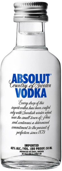 Absolut Vodka Miniatur 5cl