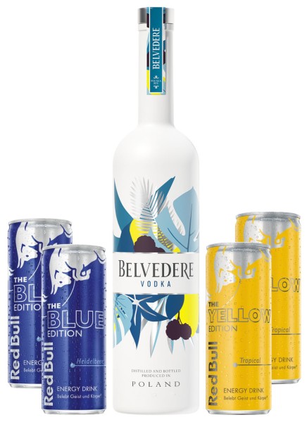 Belvedere &amp; Red Bull Summer Bundle 2,02 Liter