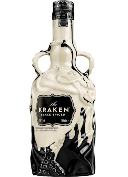 Kraken Black Spiced Black &amp; White Keramik Bottle 0,7 Liter