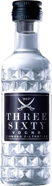 Three Sixty Vodka Diamond Size 4cl Mini