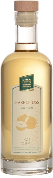Number Nine Haselnuss Spirituose 0,5 Liter