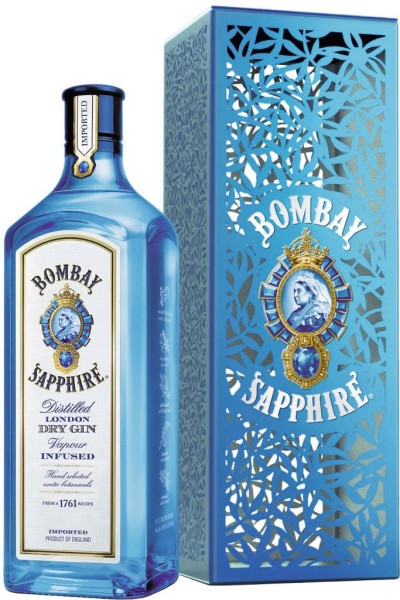Bombay Sapphire Gin 0,7l im Käfig