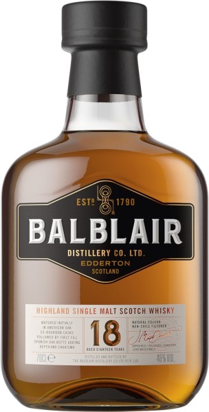 Balblair Whiskey 18 Jahre Single Malt 0,7l