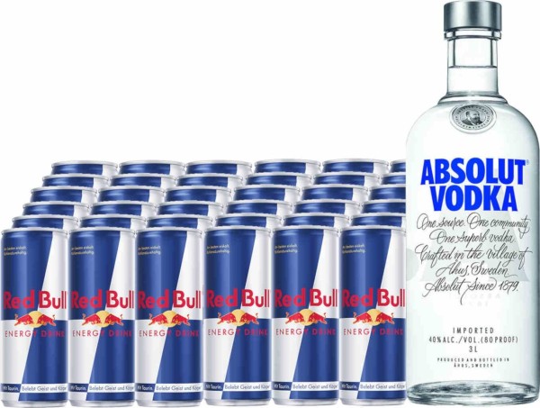 Absolut Vodka-Bull Gigapack