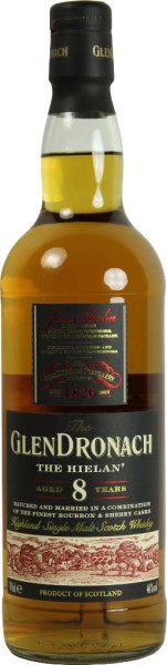 Glendronach Whisky 8 Jahre The Hielan 0,7 Liter