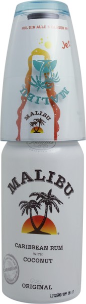 Malibu Rum mit Glas