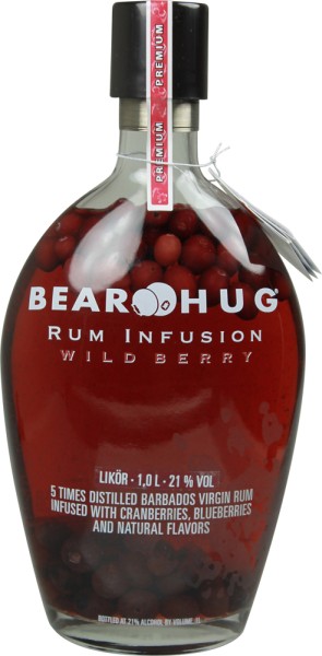 BEAR HUG Infusion Wild Berry Rum 1 Liter