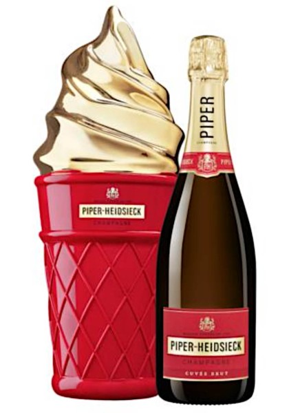 Piper Heidsieck Champagner Cuvee Brut 0,75 Liter mit Ice Cream Coolbox