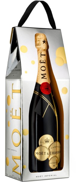 Moet &amp; Chandon Champagner Brut Imperial 0,75 l So Bubbly Shopping Bag