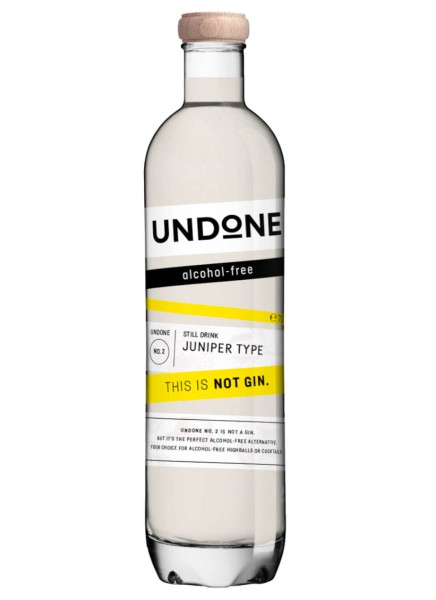 Undone No 2 Juniper Type This is NOT Gin! Alkoholfrei 0,7 Liter