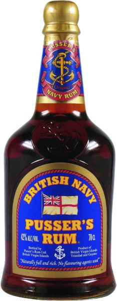 Pussers British Navy Rum Blue Label UK 0,7 Liter 40%
