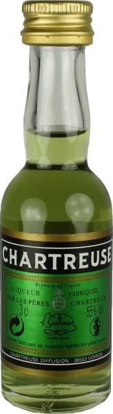 Chartreuse grün Mini 0,03 Liter