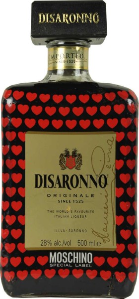 Disaronno Amaretto Moschino Label 0,5 liter