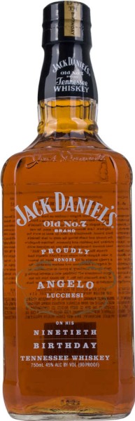 Jack Daniels Whiskey Angelo Lucchesi 90th Birthday 0,7 Liter