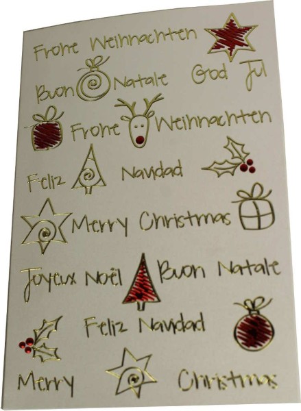 Grußkarte Feliz Navidad Rentier