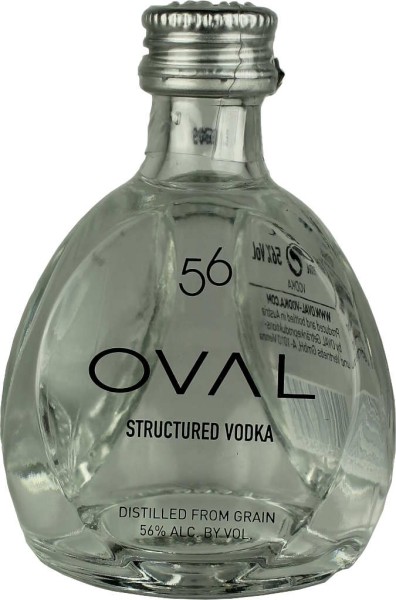 Oval 56 Vodka Structured Mini 5cl