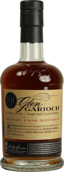 Glen Garioch Whisky 15 Jahre Sherry Cask 0,7l