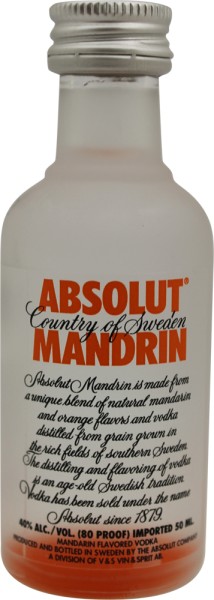 Absolut Vodka Mandrin 5cl