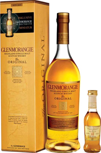 Glenmorangie Original 0,7l in Geschenkpackung incl. 5cl "Nectar D'or" Miniatur