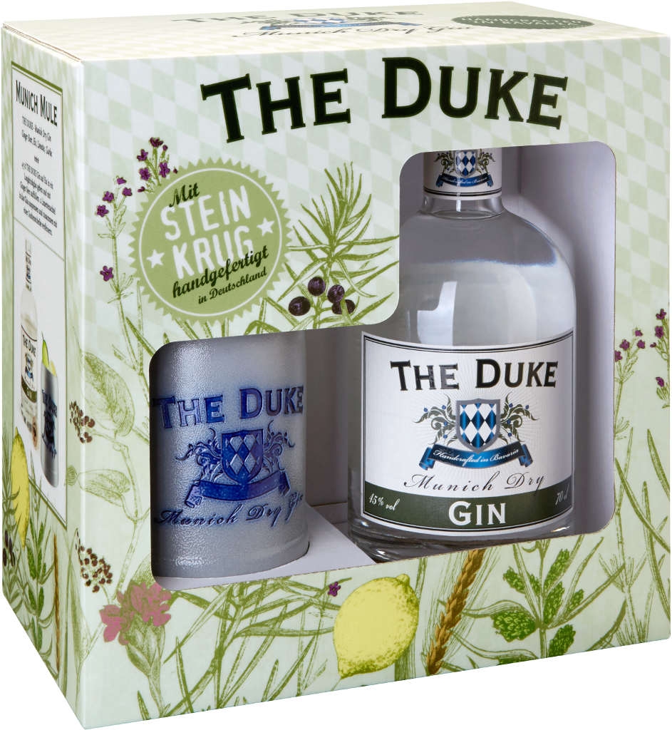 The Duke Munich Dry Gin 0,7 Liter mit Steinkrug