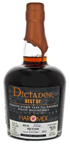Dictador Rum 25 Jahre Best of 1992 0,7l