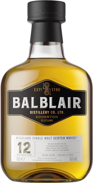 Balblair Whiskey 12 Jahre Single Malt 0,7 Liter